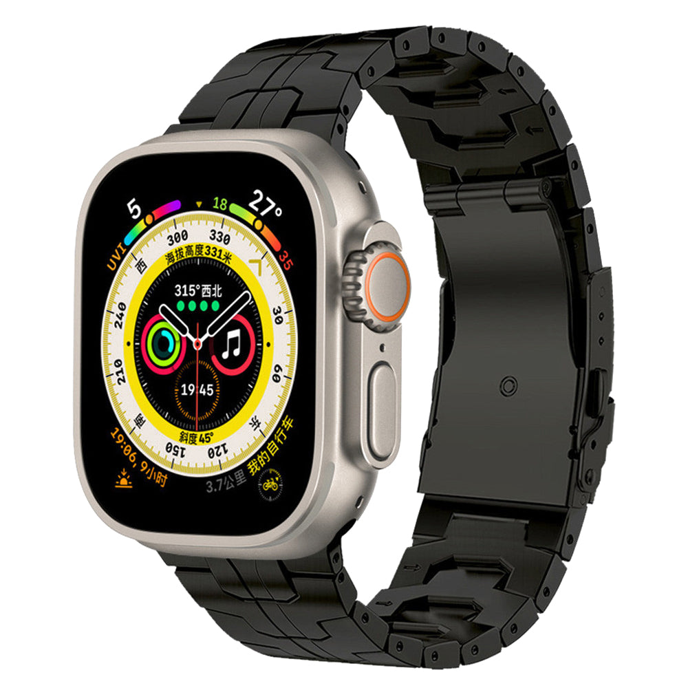 Watch Band for Apple Watch Ultra Ultra 2 49mm Series 9 8 7 45mm Series 6 5 4 SE (2022) SE 44mm Series 3 2 1 42mm Titanium Steel Metal Watch Strap Watch Band for Apple Watch Ultra Ultra 2 49mm Series 9 8 7 45mm Series 6 5 4 SE (2022) SE 44mm Series 3 2 1 42mm Titanium Steel Metal Watch Strap